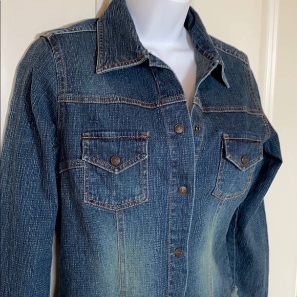Collared Jean Jacket - Picture 1 of 6